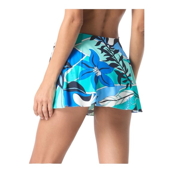 Coco Contours Halo Sarong Swim Skirt Bottom - Mosaic Garden NWT - Picture 4 of 6